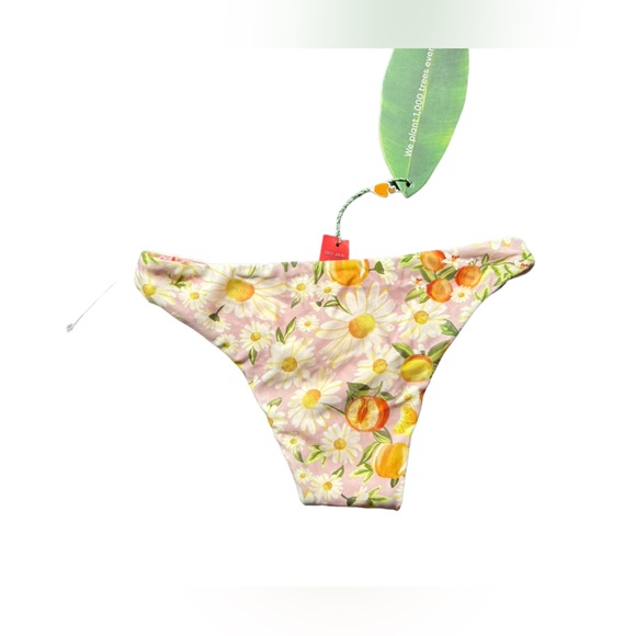FARM RIO eco friendly Tangerine Dream low rise cheeky bikini bottoms size XS NWT - Picture 4 of 5